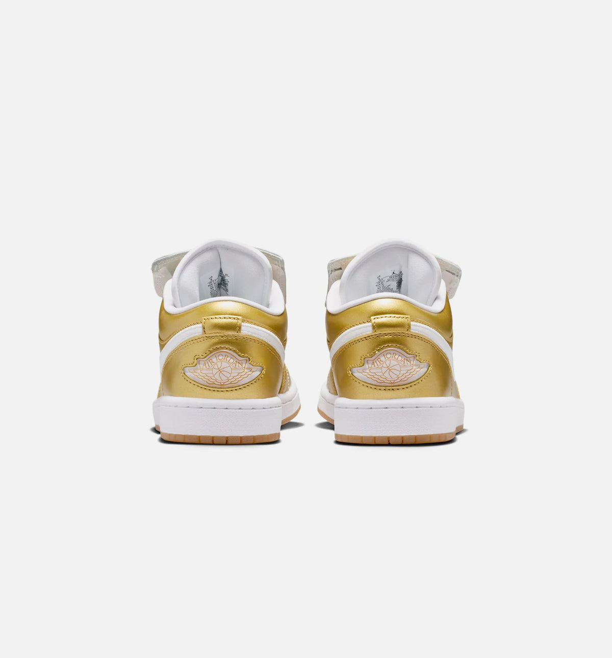 Air Jordan 1 Low Women's Shoe – Gold/White/Gum Yellow