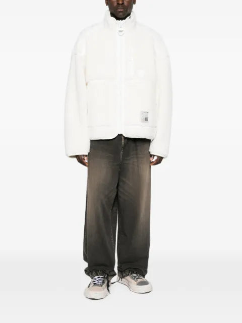 Maison MIHARA YASUHIRO fleece zip-up jacket